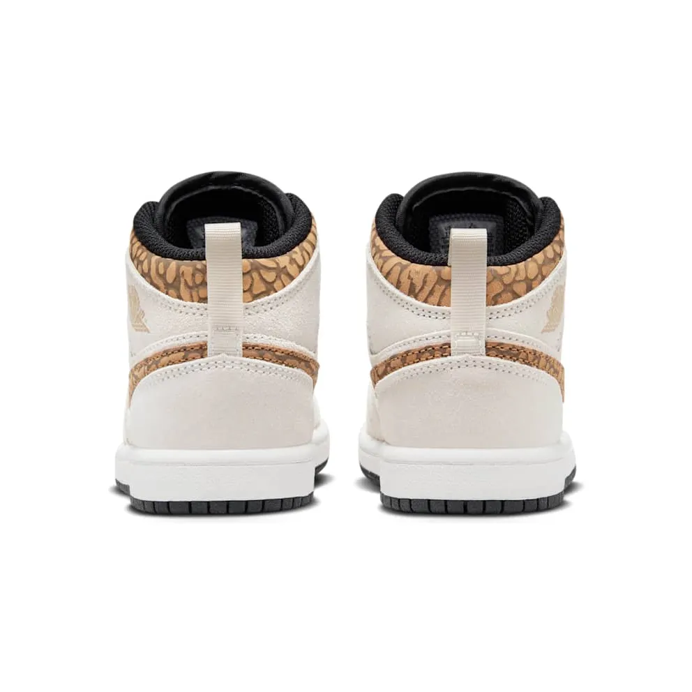 Jordan 1 Mid SE Light Orewood Brown White Light British Tan Metallic Gold (DZ5370-102)