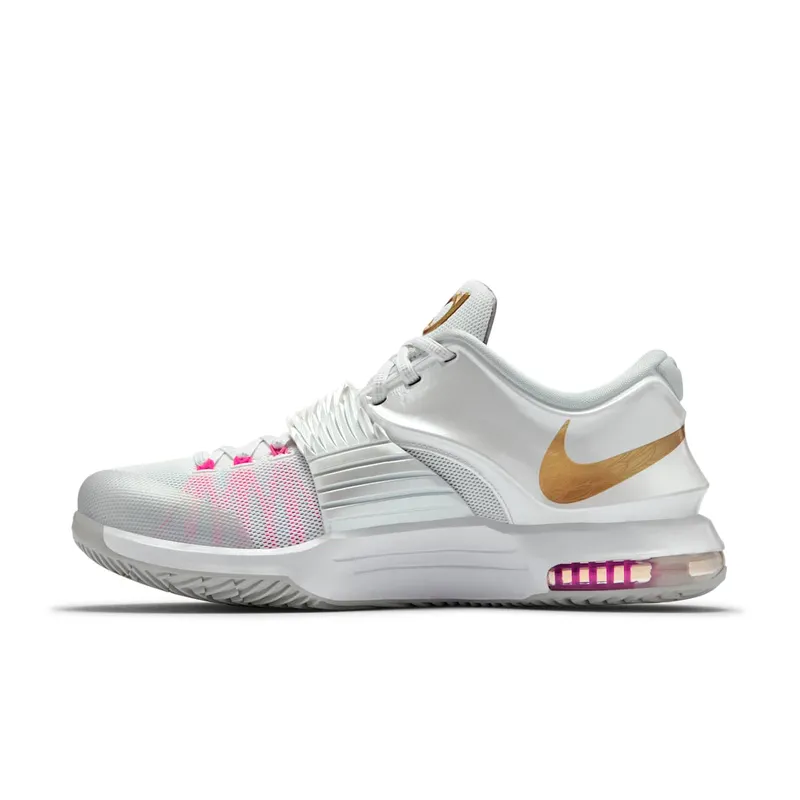 Nike KD 7 Aunt Pearl White/Metallic Gold-Pink Pow-Pure Platinum (706858-176)