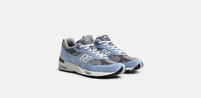 New Balance 991 “MiUK Dusty Blue Alloy Smoked Pearl” (M991BGG)