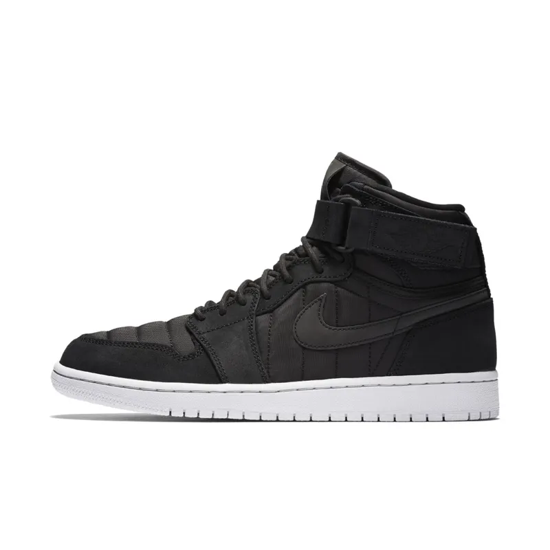 Jordan 1 Retro High Strap Black Anthracite Black/Pure Platinum-Anthracite (342132-004)
