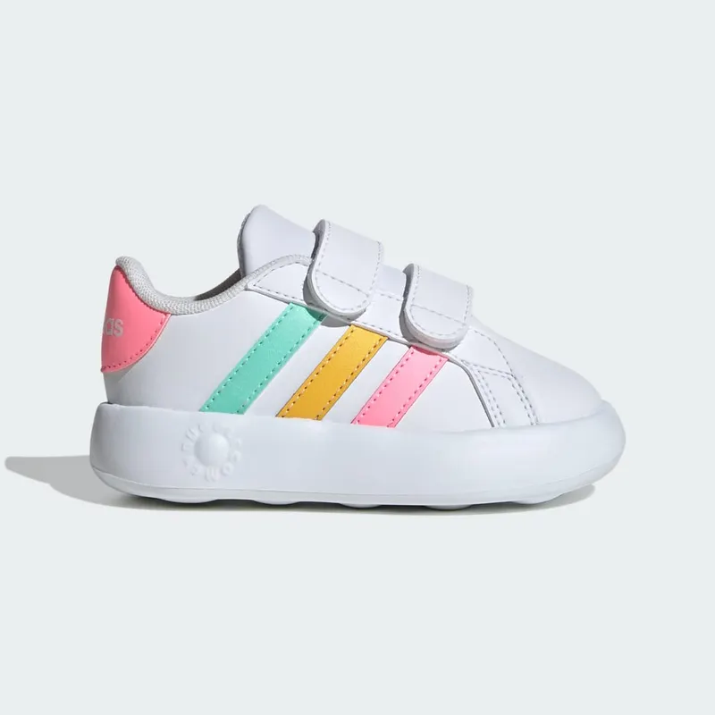 adidas Grand Court 2.0 Kids Cloud White / Pulse Mint / Beam Pink (IE1371)