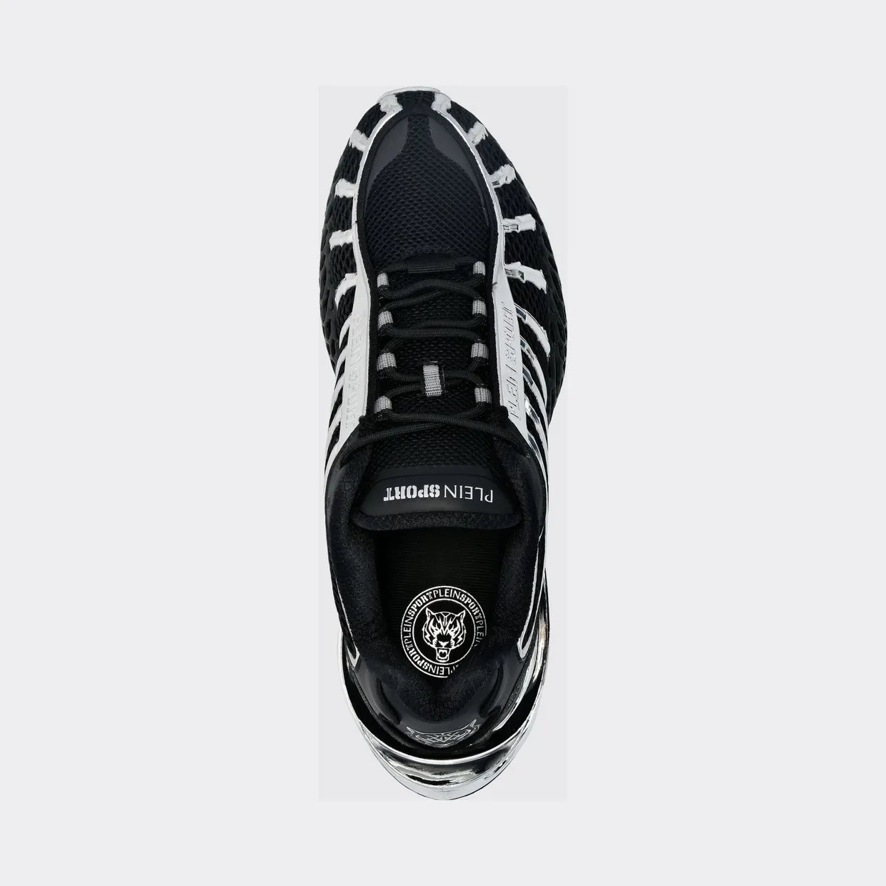 Plein Sport Bicolor Thunderstorm GenX Sneakers in Mesh with a Chunky Sole Black (FABSUSC0337PTE003N0291) (4)