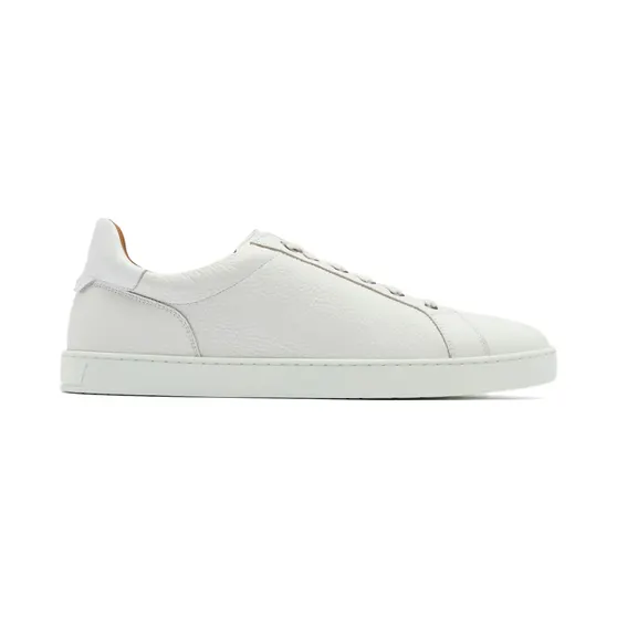 Magnanni aus gekörntem Leder mit elastischer Spitze “White” (266445353)
