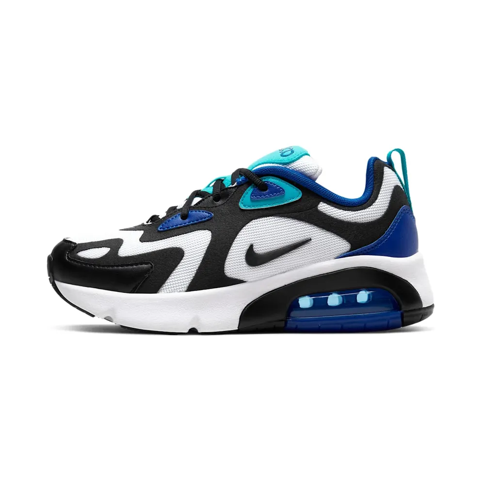 Nike Air Max 200 White Hyper Blue Oracle Aqua (GS) White/Hyper Blue-Oracle Aqua-Black (AT5627-103)