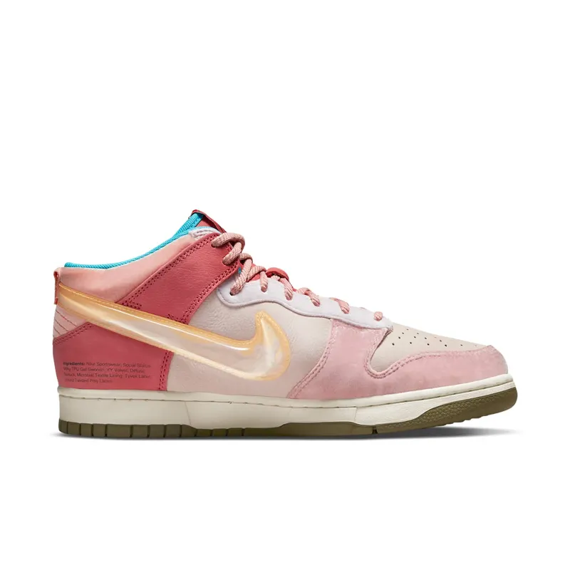 Nike x Social Status Free Lunch Dunk Mid Strawberry Milk (DJ1173-600)