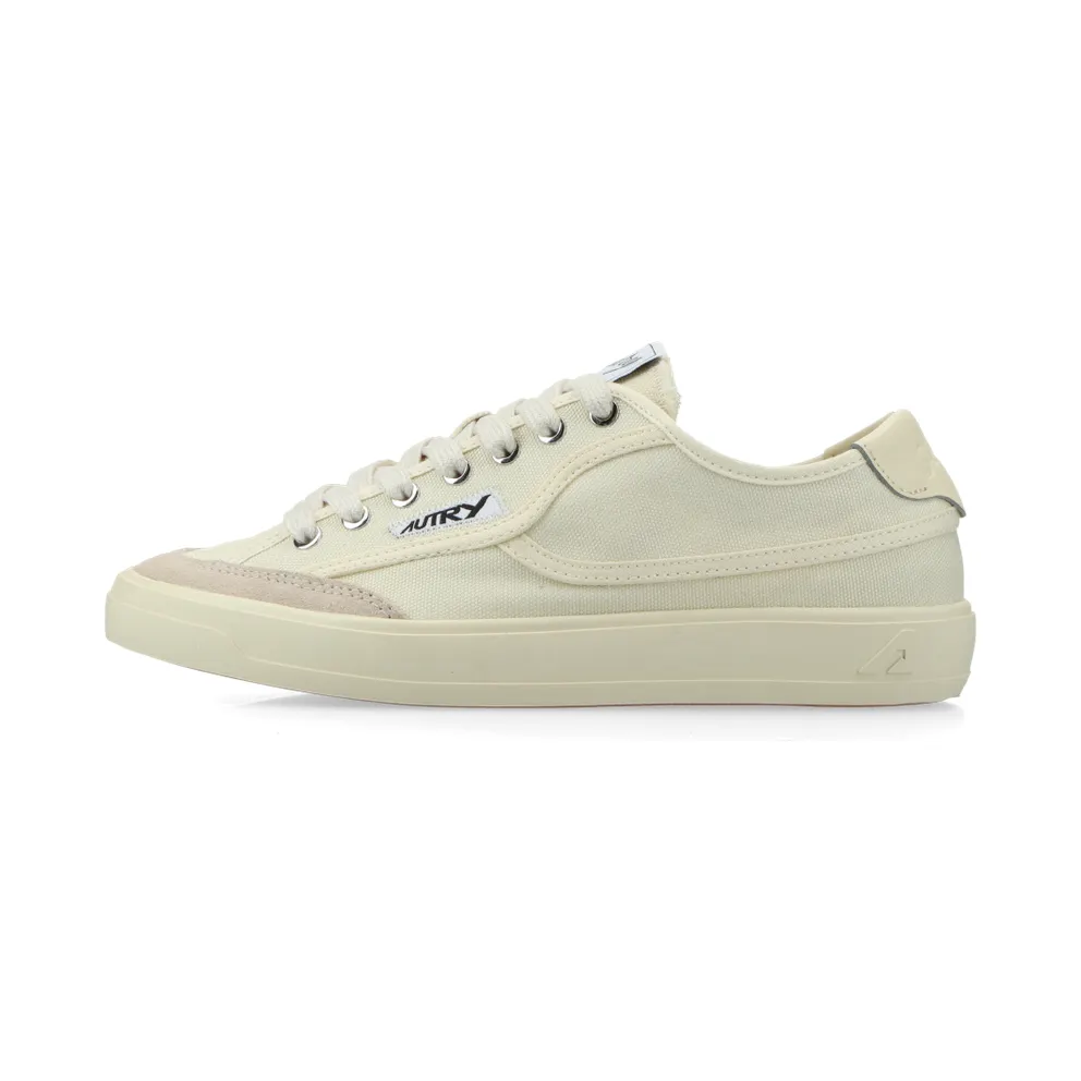 Autry Windscape Low Cream Canvas Suede