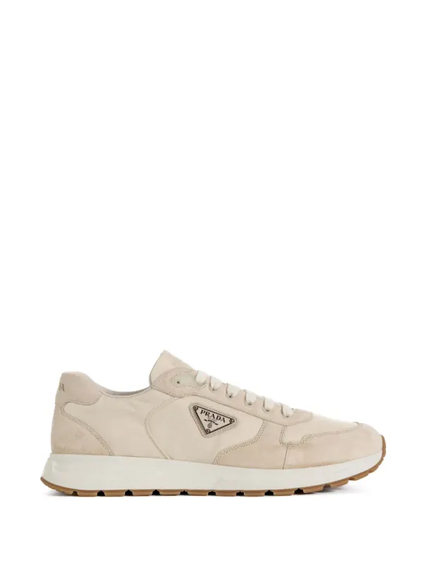 Prada Sneakers with logoplakkaat – Beige (2EE436ZJMFG000)
