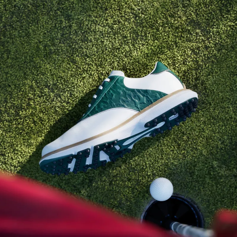 Adidas MC70 SPIKELESS Golf Shoes Cloud White / Collegiate Green / Off White (JQ3494)