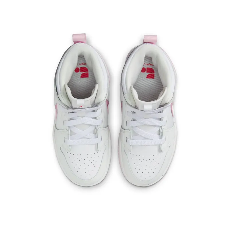 Jordan 1 Mid RM EasyOn White Fire Red Pink Foam (FQ1282-101)
