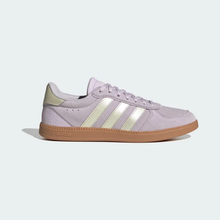 adidas Breaknet Sleek “Ice Lavender / Ice Gold Met. / Gum” (IH1379)