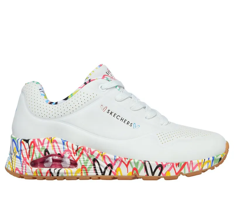 Skechers x JGoldcrown: Uno – Loving Love Sneaker White