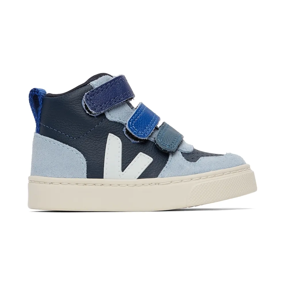 Veja Baby Blue Leather V-10 Mid Velcro (DX0502856)