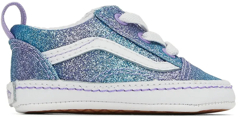 Vans Baby Purple & Blue Old Skool Crib (VN0A3U8KABN1)