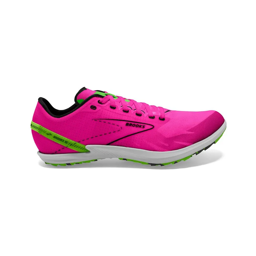 Brooks Draft XC Spikeless Pink Glo Green Black (100038-1D-661)