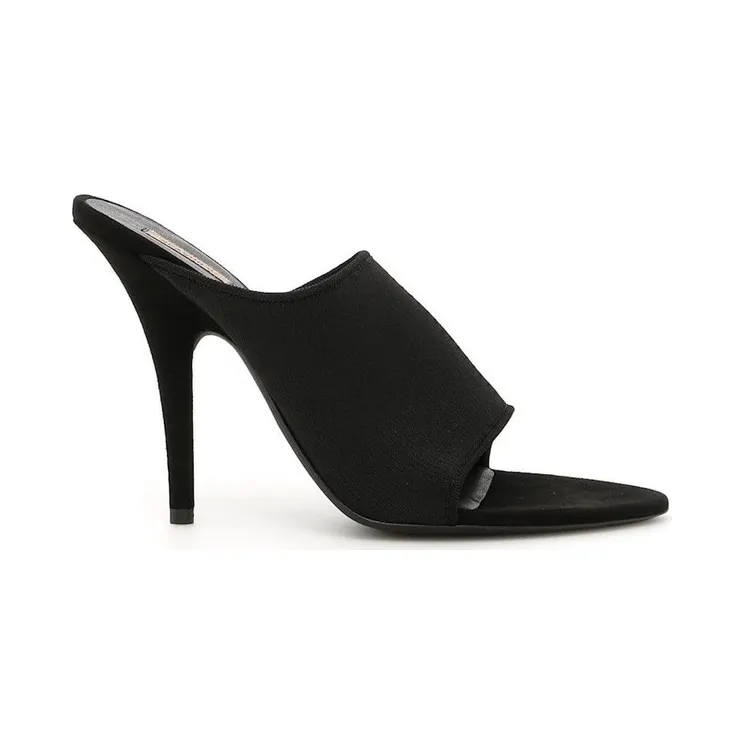 Yeezy Mule Sandal Knit 110MM Black Season 6 (KW5116-006)