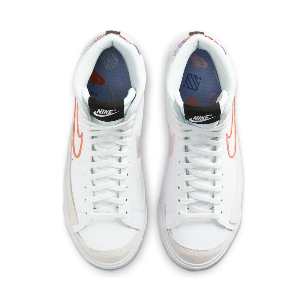 Nike Blazer Mid ’77 SE “White / Purple Pulse / Pink Foam / Magic Ember” (DJ0265-100)
