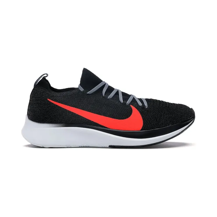 Nike Zoom Fly Flyknit “Black / Obsidian Mist / Pure Platinum / Bright Crimson” (AR4561-005)