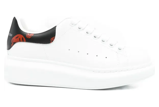 Alexander Mcqueen Oversized Low-top Skull-details “White” (553770 WIAKB 9145)