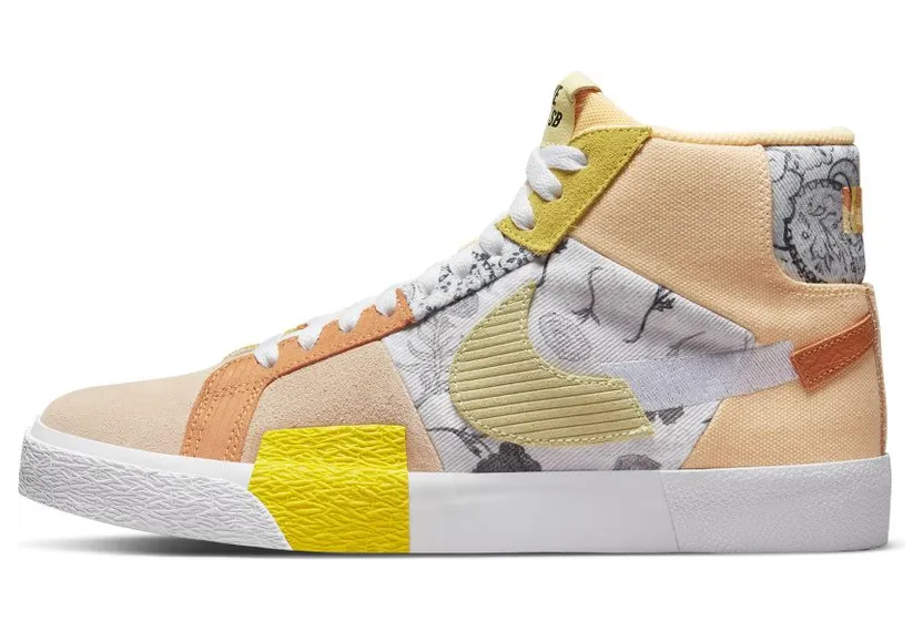 Nike SB Zoom Blazer Mid PRM Skateschoenen Oranje (DM0859-800)