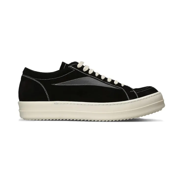 Rick Owens Luxor Vintage Low Black Milk Sole (RR02C7897 LVSCGK 991)