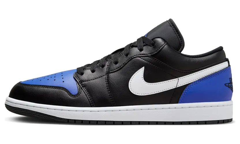Jordan 1 Low “Black Royal Toe” (553558-042)