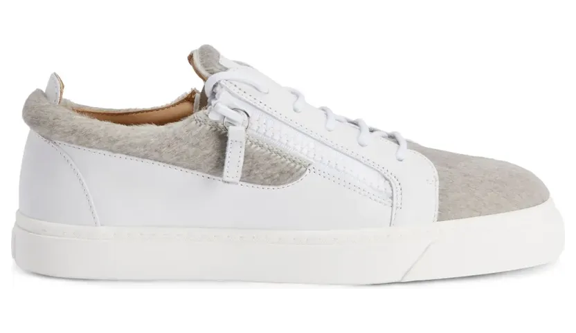 Giuseppe Zanotti Frankie Sneakers mit doppeltem Reißverschluss – Grau (RU00129K35)