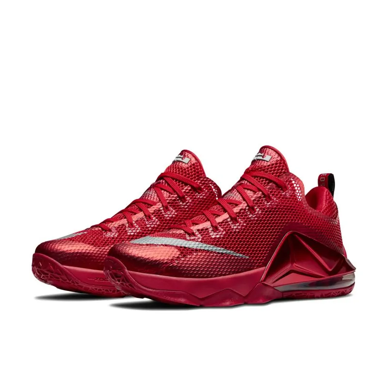 Nike LeBron 12 Low University Red University Red/Reflective Silver-Gym Red-Black (724557-616)