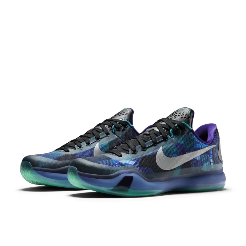 Nike Kobe 10 Peach Jam Emerald Glow/Reflect Silver-Court Purple (705317-305)