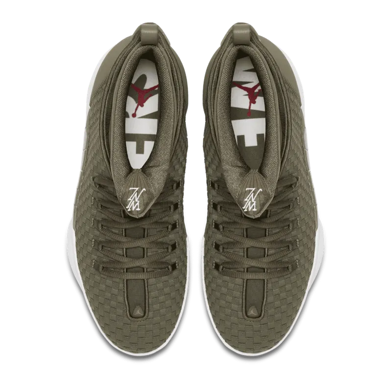 Jordan 15 Retro PSNY Olive Suede Friends and Family Medium Olive/Medium Olive-Sail-Medium Olive (AO2568 200)