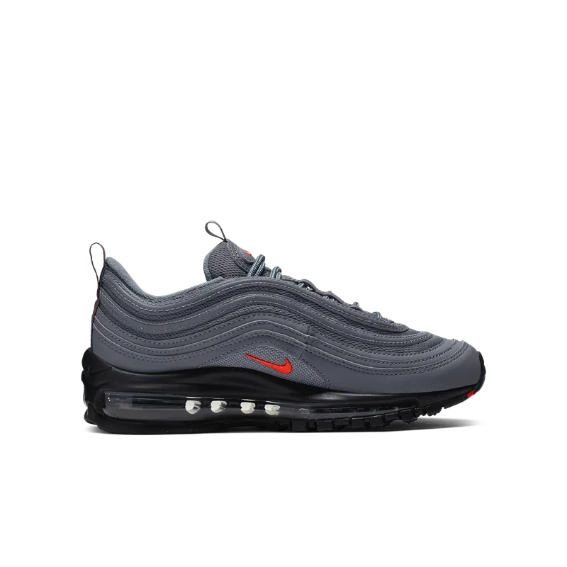 Nike Air Max 97 Dark Grey Black Crimson (GS) Dark Grey/Black-Bright Crimson (CQ0359-001)