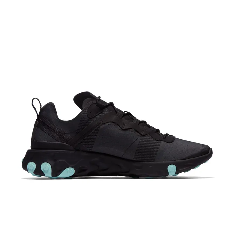 Nike React Element 55 Black Aurora Green Black/Aurora Green-Cool Grey (BQ6166-004)