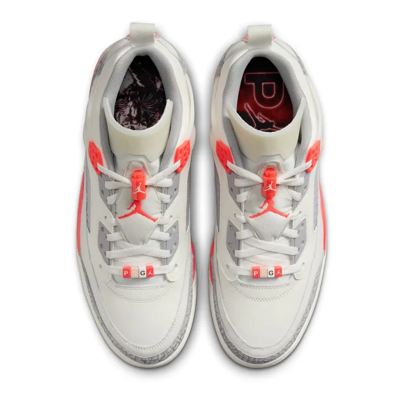 Air Jordan SPIZIKE LOW “PSG PARIS SAINT GERMAIN SAIL INFRARED” (HF8827-100)
