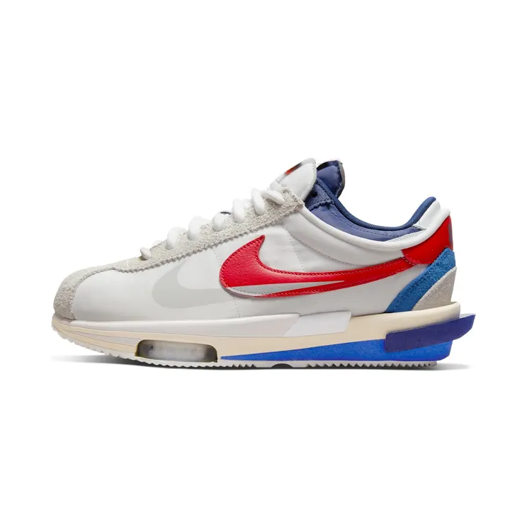 Nike x sacai Zoom Cortez Wit/Light Cream/University Red (DQ0581-100)