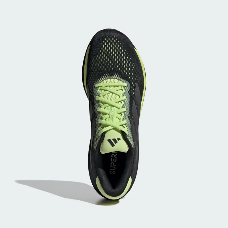 Adidas Supernova Stride 2 Running Shoes Core Black / Iron Metallic / Pulse Lime (JI1419)