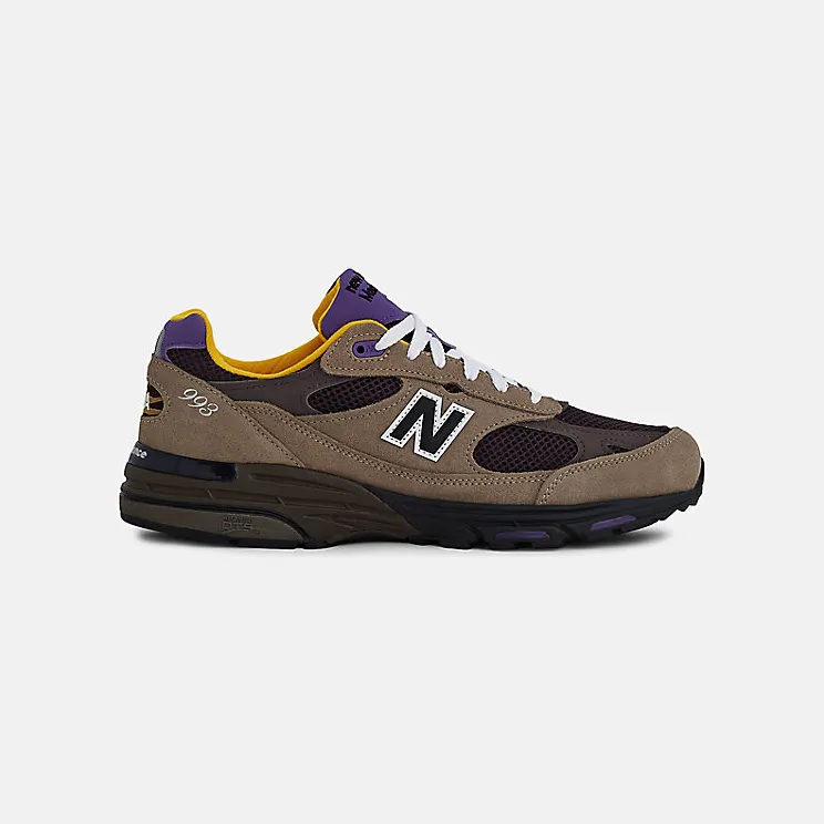 New Balance 993 “Made in USA – Mushroom / Midnight Violet” (U993MU)