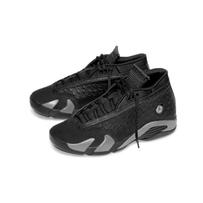 Air Jordan 14 Low “Black Pack” (IZ3884-001): alles zwart, alles textuur (2)