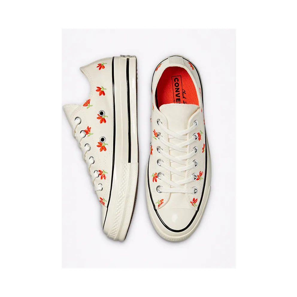 Converse Floral Print Chuck 70 Low Top Egret/bright Poppy/Black (570916C)