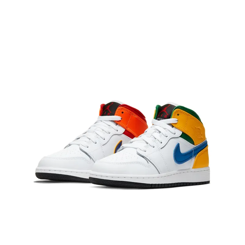 Air Jordan Jordan 1 Mid Alternate Multi-Color (GS) (2020) (554725-128)