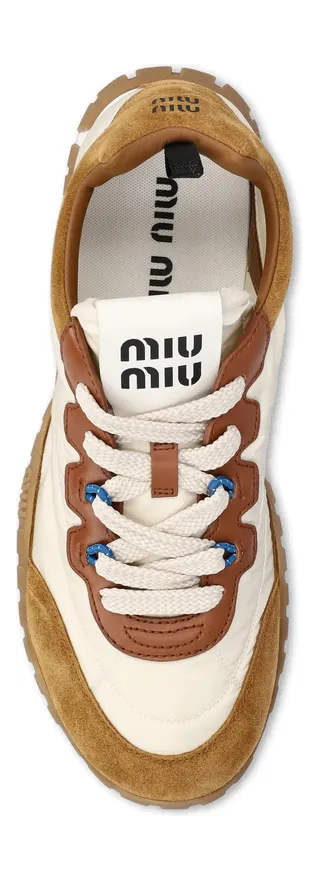 Miu Miu Tyre Panelled “Neutrals/Brown” (5E417E F 005 LYW F05KS) (2)