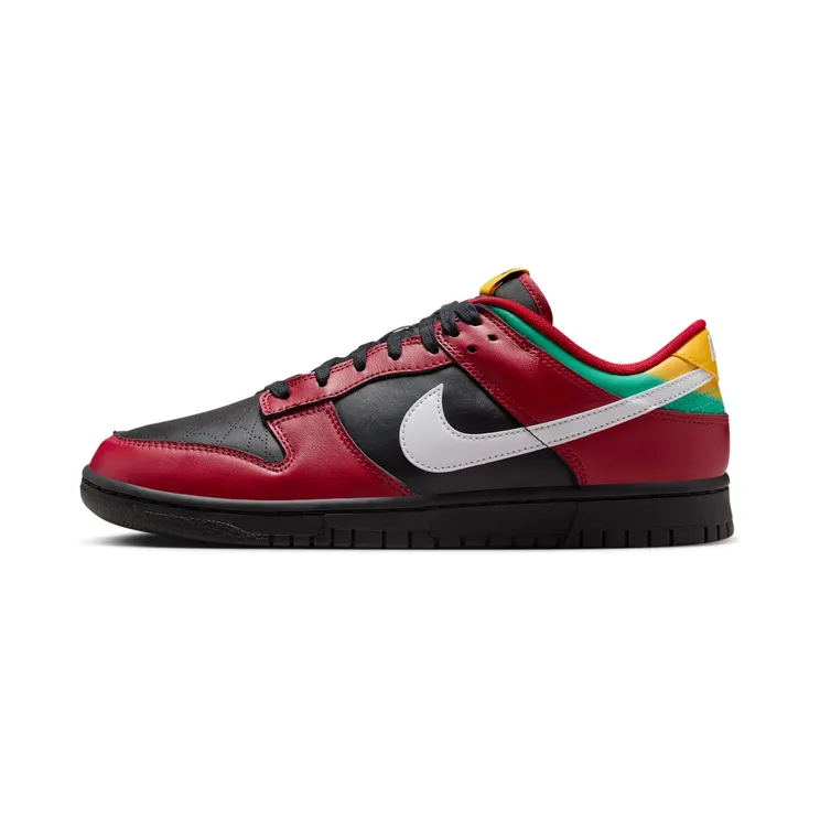Nike Dunk Low Biker Tattoos “Black / Gym Red / University Gold / White” (FZ3057-001)