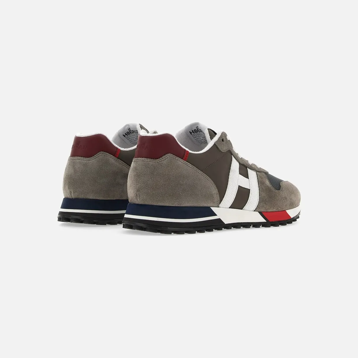Sneakers Hogan H383 Grey Burgundy White (HXM3830AN51MLA0YFF) (2)