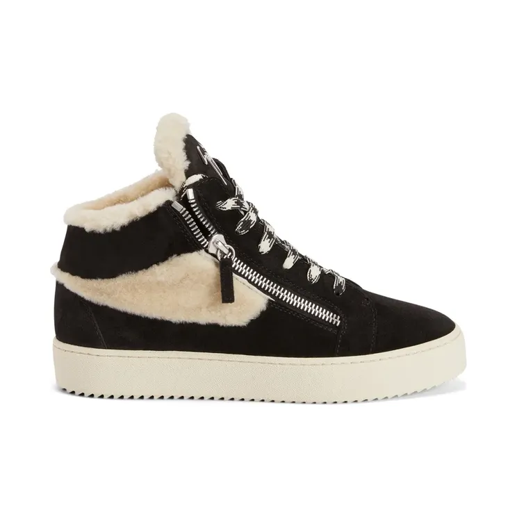 Giuseppe Zanotti Kriss Ice verfraaid met ketting “Black” (RW30036001)