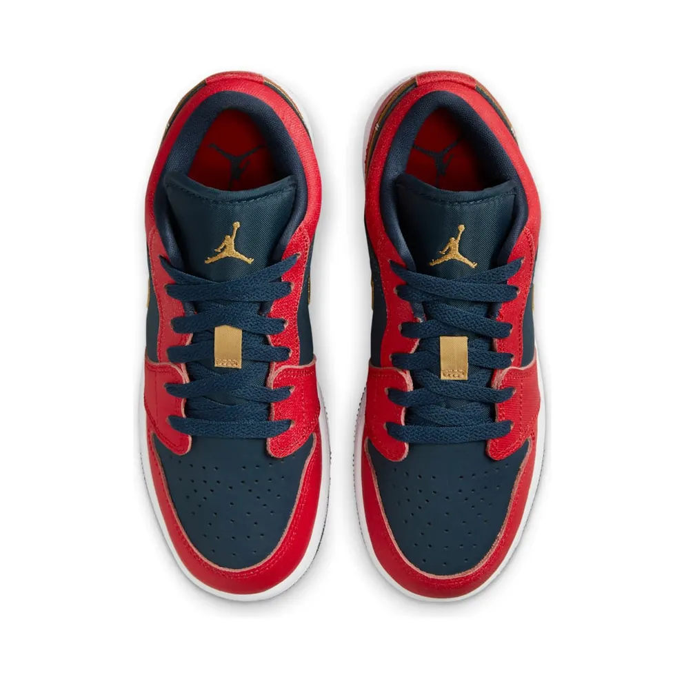 Jordan 1 Low GS “Armory Navy Sport Red” (FQ7380-400)