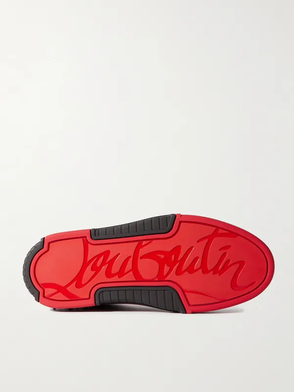 Christian Louboutin Astroloubi Spiked Leather, Suede and Mesh Sneakers Black (1240578) (6)