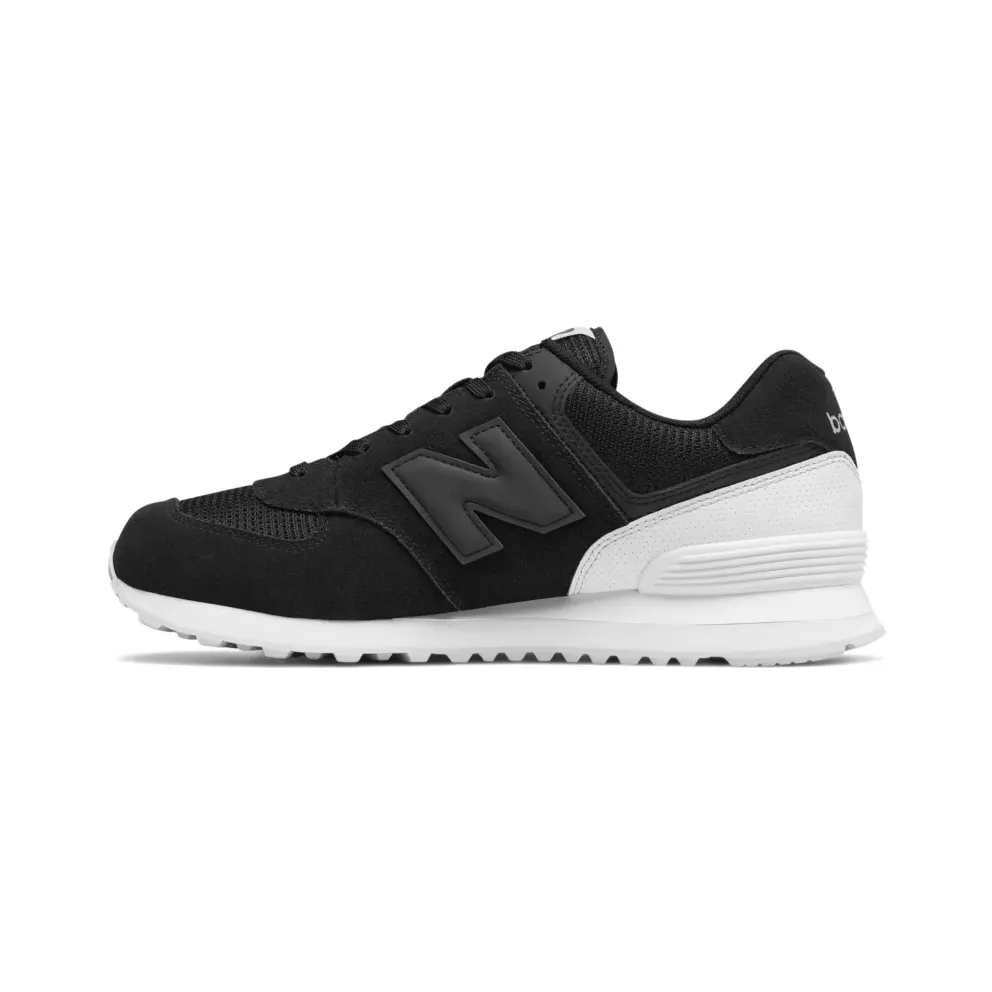 New Balance 574 Black Classic Black/White (ML574WA)