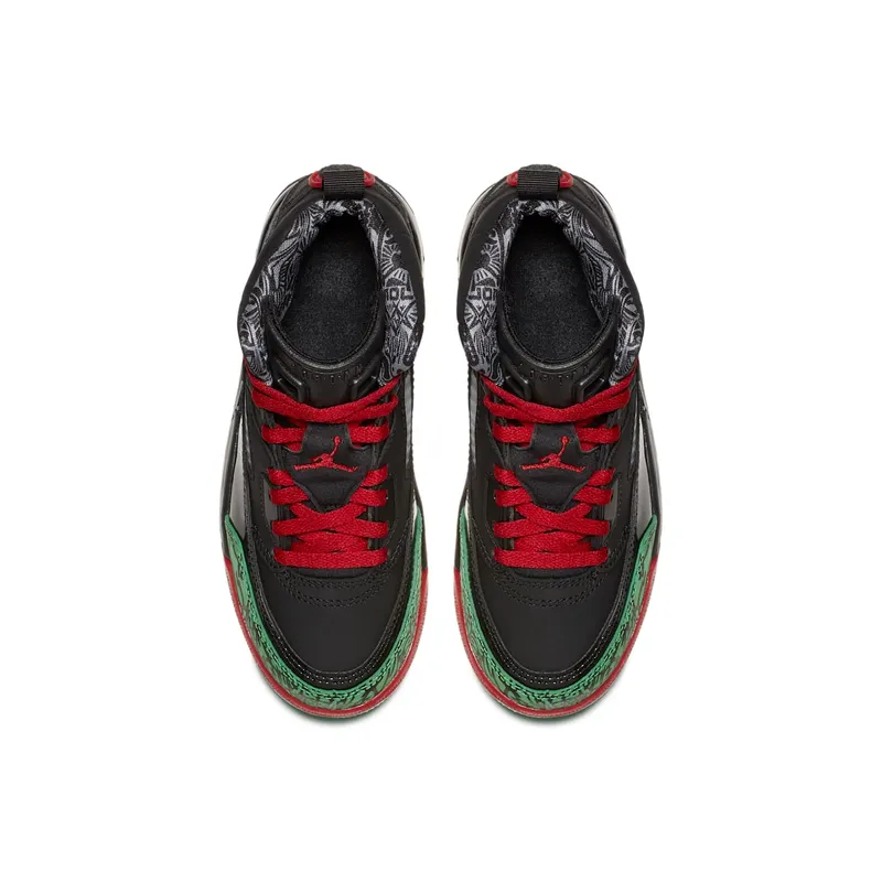 Jordan Spizike Black Varsity Red 2017 (PS) Black/Varsity Red-Classic Green (317700-026)