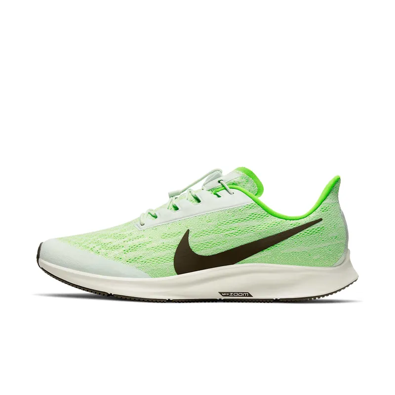 Nike Air Zoom Pegasus 36 FlyEase Phantom Phantom/Electric Green-Moon Particle-Ridgerock (BV0613-002)