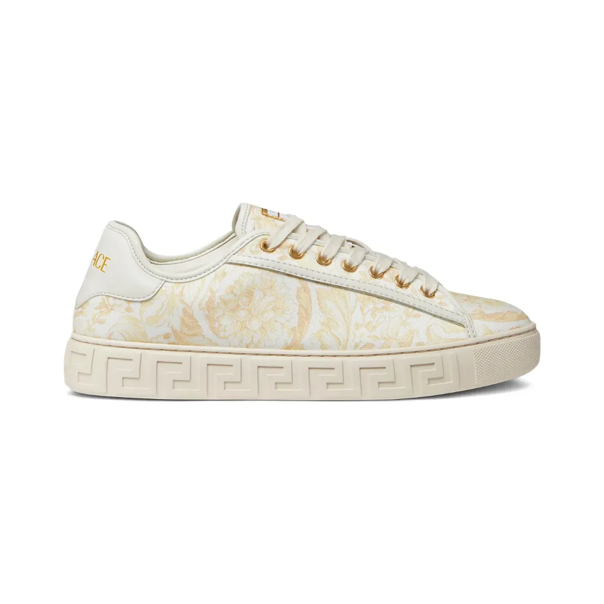 Versace Greca sneakers met print – Beige (10135681A17170)