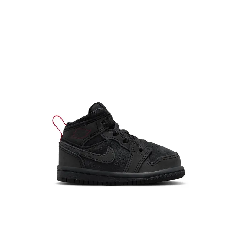Jordan 1 Mid SE Craft Dark Smoke Grey Varsity Red Black (FQ7756-001)