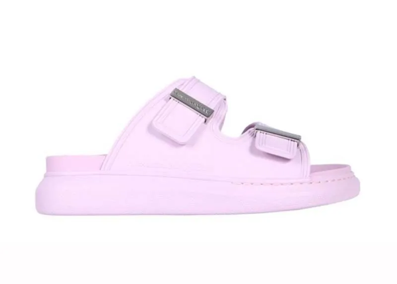 Alexander McQueen Hybrid Buckled Rubber Sandal Pink (658063W4Q515410)